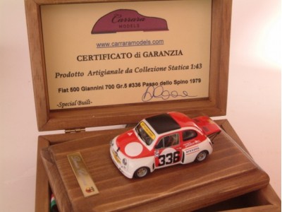 Fiat 500 Giannini 700 Silhouette Gattafoni Corse Gr.5 #336 Passo dello Spino 1979 - Special Built 1:43 